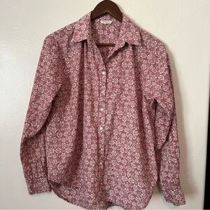 Women’s dark Pink Mauve Button-Down Shirt - Size M